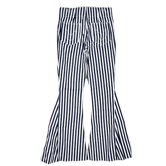 SMYM Show Me Your Mumu Berkeley Tie Up Bells Nautical Stripe - Picture 3 of 7